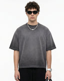 monkey washed fade boxy t-shirt