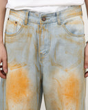 Acid Washed Dirty Baggy Jeans | Inflation Streetwear