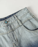 Gradient Washed Stitching Barrel Jeans | Inflation Streetwear