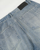 Acid Washed Stitching Flared Denim Jeans | Inflation Streetwear