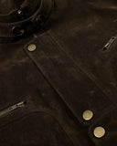 Cropped Suede Cotton Padded Jacket | Inflation Streetwear