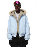 Faux Fur Lined Padded Bomber Jacket | Inflation Streetwear