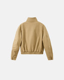 Faux Shearling Lining Lambswool Jacket | Inflation Streetwear