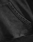 Acid Wash Boxy Metal Clasp Hoodies | Inflation Streetwear