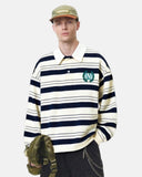 Striped Rugby Polo Shirt | Inflation Streetwear