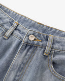 Deconstructed Wide leg Longline Jorts | Inflation Streetwear