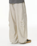 Cotton Linen Wide-leg Pants | Inflation Streetwear