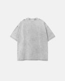 Mock Neck Wax Washed T-Shirt | Inflation Streetwear