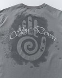 back view of water-reveal t-shirt with hidden graphic design