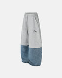 Denim Patchwork Baggy Joggers | Inflation Streetwear
