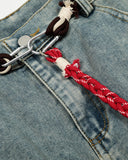 Acid Wash Stitching Baggy Jeans | Inflation Streetwear