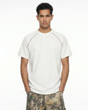 Contrast Color Stiching Stretch T-shirt | Inflation Streetwear