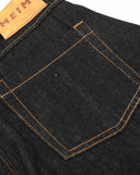 Contrast Stitch Raw Baggy Jeans | Inflation Streetwear