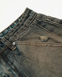 Dirty Ripped Barrel Jeans | Inflation Streetwear