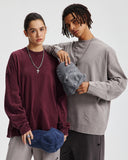Distressed Aicd Wash Oversized  Long Sleeve Tees | Inflation Streetwear