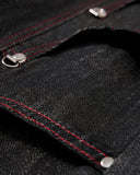 Metal Buckle Stitching Straight Leg Jeans | Inflation Streetwear