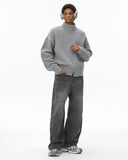 Old Money Style Knitwear Zip Up Sweater | Inflation Streetwear