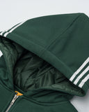 Gothic Striped Hooded Bomber Jacket  | Inflation Streetwear