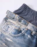 Layered Digital Print Baggy Jeans | Inflation Streetwear