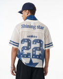 Star Graphic Oversized Mesh Jersey | Inflation Streetwear