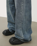 INFLATION Ripped Washed Denim Jeans