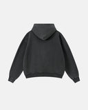 Vintage Washed Fleece Boxy Zip Hoodie | Inflation Streetwear