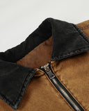 Retro Horse Graphic Clasp Cotton Jacket | Inflation Streetwear