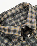Distressed Dirty Wash Plaid Long Sleeve Shirt | Inflation Streetwear