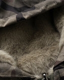 Reversible Camo Faux Fur Cotton Jacket | Inflation Streetwear