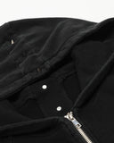 Rivet Acid Wash Zip Up Hoodies | Inflation Streetwear