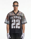 Camo Mesh Digital Print Jersey Tee | Inflation Streetwear
