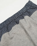 Checkered Patchwork Barrel Sweatpant | Inflation Streetwear