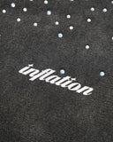 Distressed Washed Rhinestone Zip Up Hoodies | Inflation Streetwear