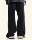 Washed Ribbon Wide Leg Sweatpants | Inflation Streetwear
