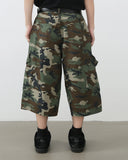 INFLATION Green Camo Longline Shorts