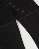 Button Detail Raw Baggy Jeans | Inflation Streetwear