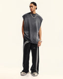 Washed Ribbon Wide Leg Sweatpants | Inflation Streetwear