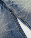 Folded Waist Monkey Wash Barrel Jeans | Inflation Streetwear