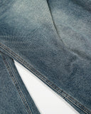 Whisker Acid Washed Barrel Jeans| Inflation Streetwear