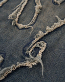 Acid Wash Flame Frayed Jorts | Inflation Streetwear