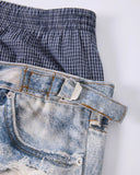 Layered Digital Print Baggy Jeans | Inflation Streetwear
