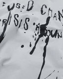 detail of printed artwork and lightweight cotton