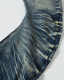 Distressed Stacked Slim Jeans | Inflation Streetwear