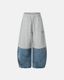 Denim Patchwork Baggy Joggers | Inflation Streetwear