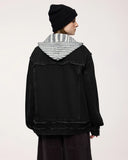 Distressed Frayed Denim Jacket | Inflation Streetwear