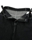 Raw Denim Baggy Jorts with Adjustable Tabs | Inflation Streetwear