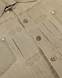 Acid Wash Fireman Clasp Denim Jacket | Inflation Streetwear