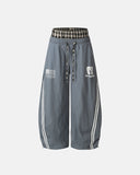 Plaid Double Waist Baggy Track Pants | Inflation Streetwear