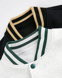 Retro Embroidery Varsity Jacket | INFLATION Streetwear