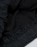 PU Leather Collar Raw Denim Jacket | INFLATION Streetwear